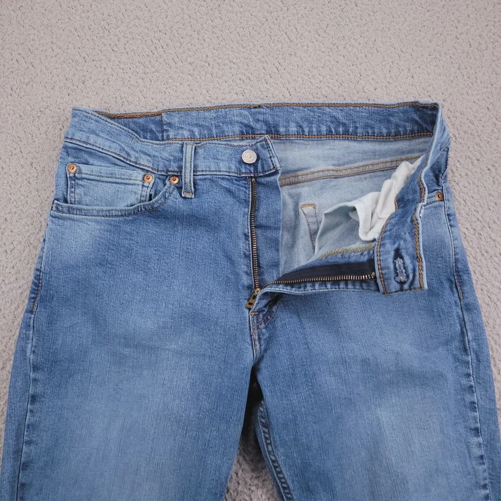 LEVIS 511 Jeans Mens Size 32x33 (Tag 34x34) Slim Leg Low Stretch Blue Wash Denim